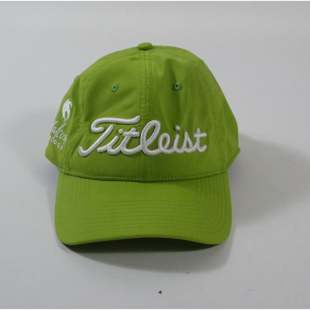 Titleist‎ Hat Men OS Lime Green Falcon Ridge Golf Performance Adjustable